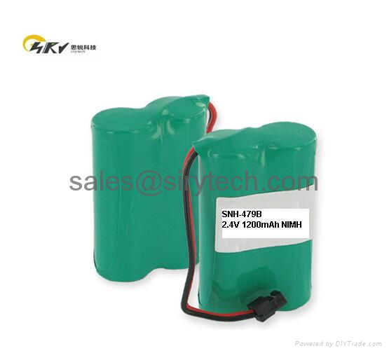 P2.4V 500mAh NIMH battery for VTECH BT18443 BT28443 cordless phone battery 2