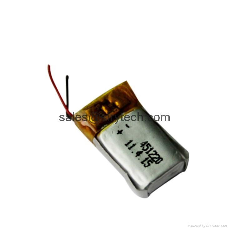 Lithium polymer battery 401020 65mAh for MP3 3