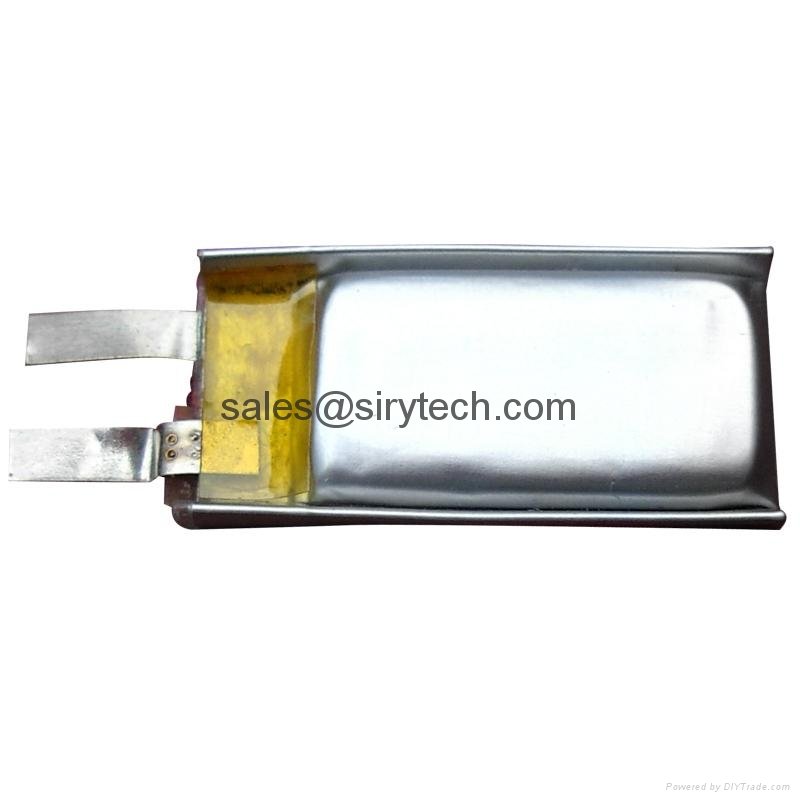 Polymer Li-ion battery pack 301220 40mAh 3.7V  2