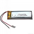 Polymer Li-ion battery pack 301220 40mAh 3.7V  1
