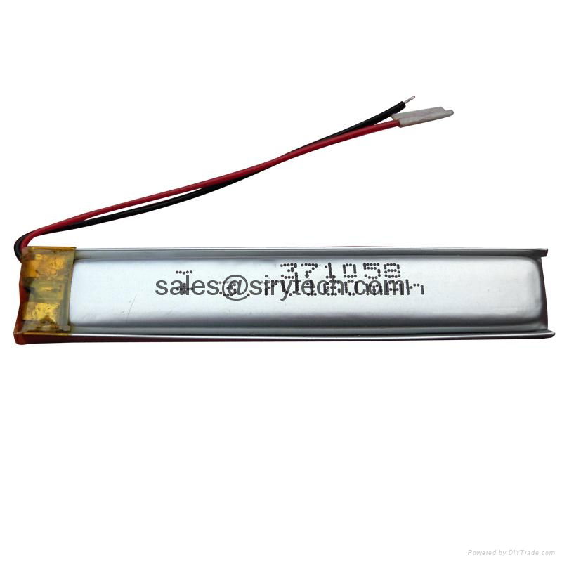 Polymer Li-ion battery pack 301220 40mAh 3.7V  5
