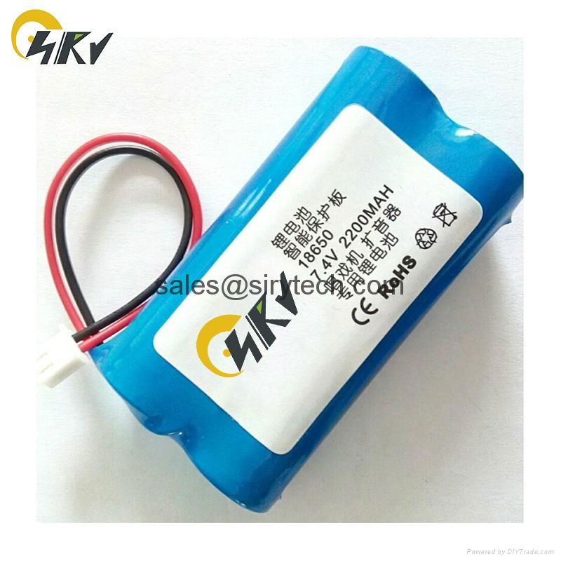 7.4V 18650 2200mAh 2600mAh 3000mAh Cylindrical Li-ion Battery Pack