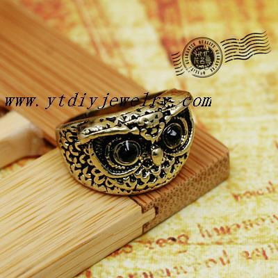 Vintage fashion punk metal alloy rings 2