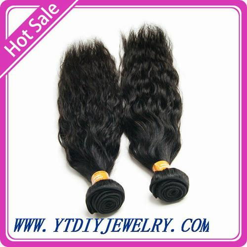 Indian virgin hair natural wave  100% human hair extension can be dyed