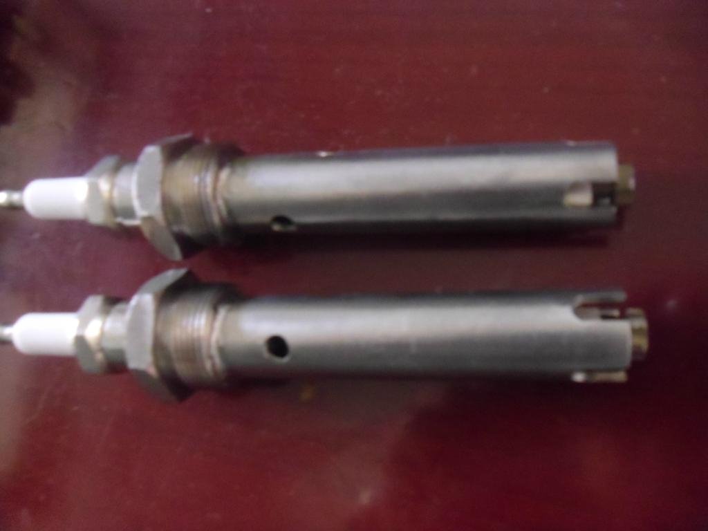 Industrial ignition electrodes. Spark plugs