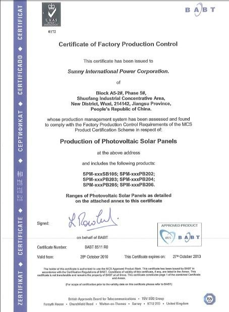 MCS authentication solar cells 2