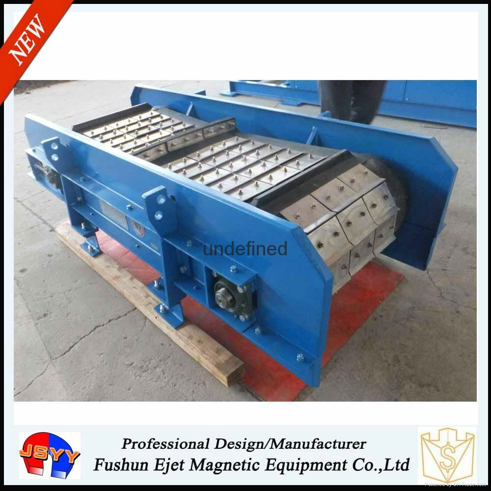 Continous durable high-impact crossbelt over-conveyor magnetic separator 2