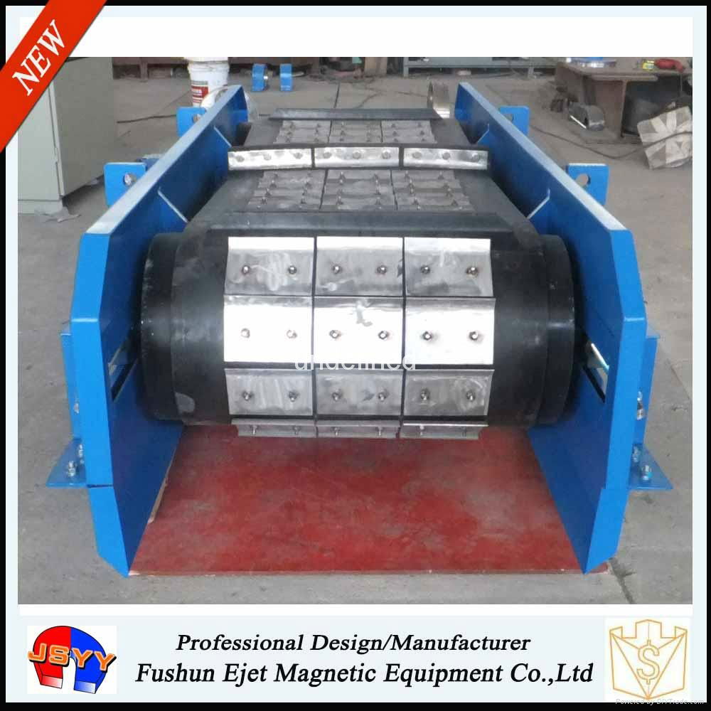 Continous durable high-impact crossbelt over-conveyor magnetic separator 5