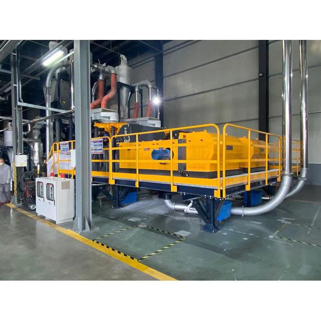 separate aluminum from PET flakes by Eddie current separators  