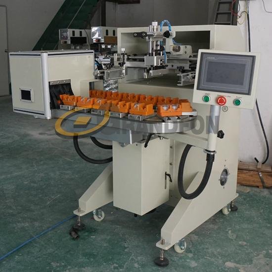 automatic 16 stations conveyor cosmetic bottles screen printing machine  4