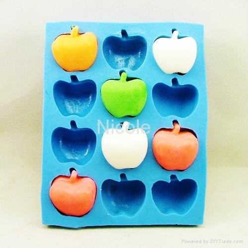 silicone rubber apple soap moulds tray