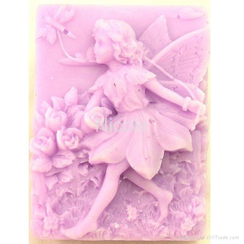 silicone rubber DIY fairy soap mold  2