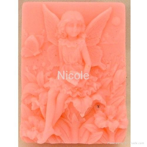 silicone rubber DIY fairy soap mold  3