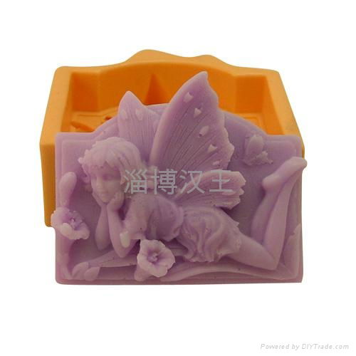 silicone rubber DIY fairy soap mold  4