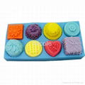 silicone rubber apple soap moulds tray 3