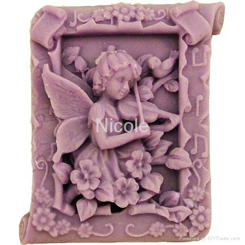 silicone rubber DIY fairy soap mold  5