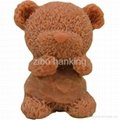 情人节礼物硅胶立体可爱泰迪小熊皂模 5