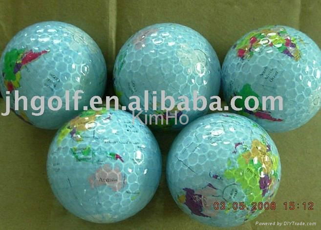 funny terrestrial golf ball colorful golf balls