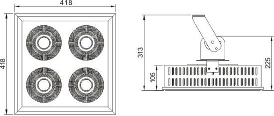 LED Sports Lighting （HD-HPL-320W-A) 5