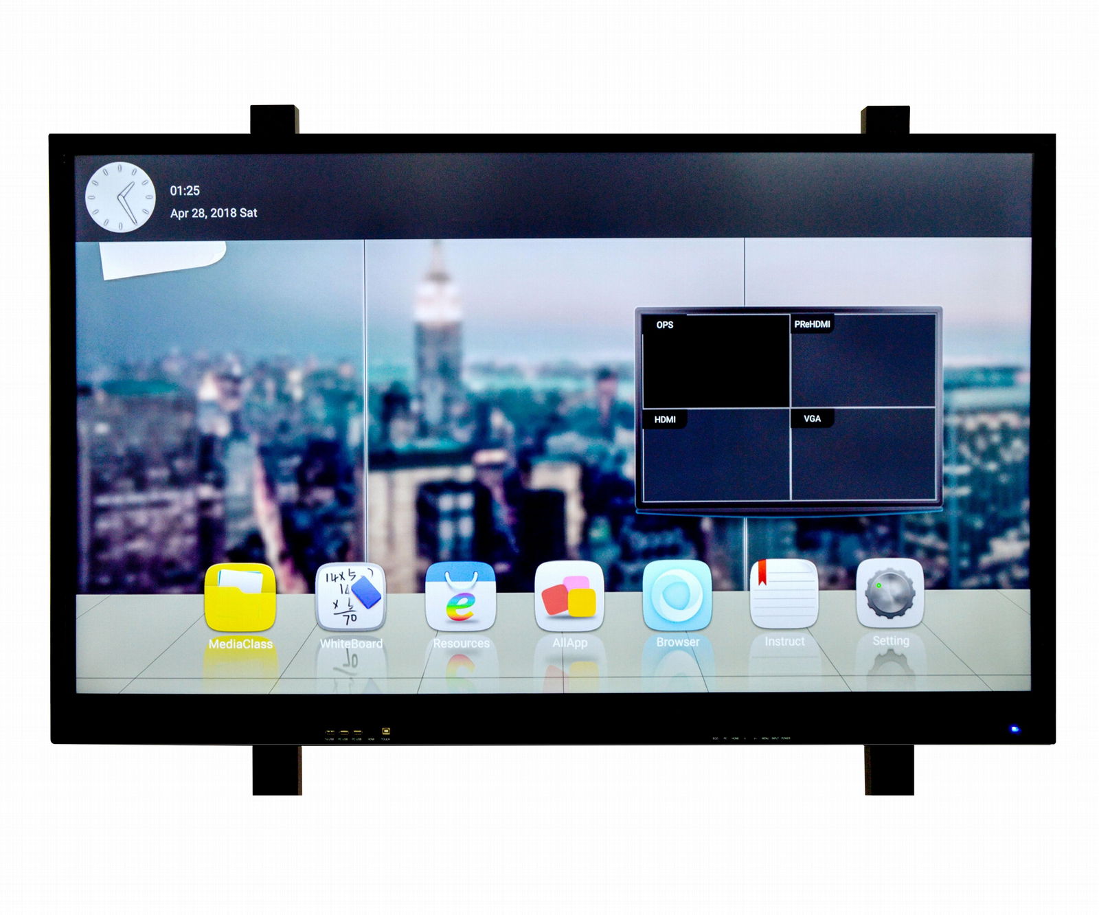 High quality 65''smart led TV touch screen panel all in one pc