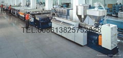 PP hollow profile sheet machine