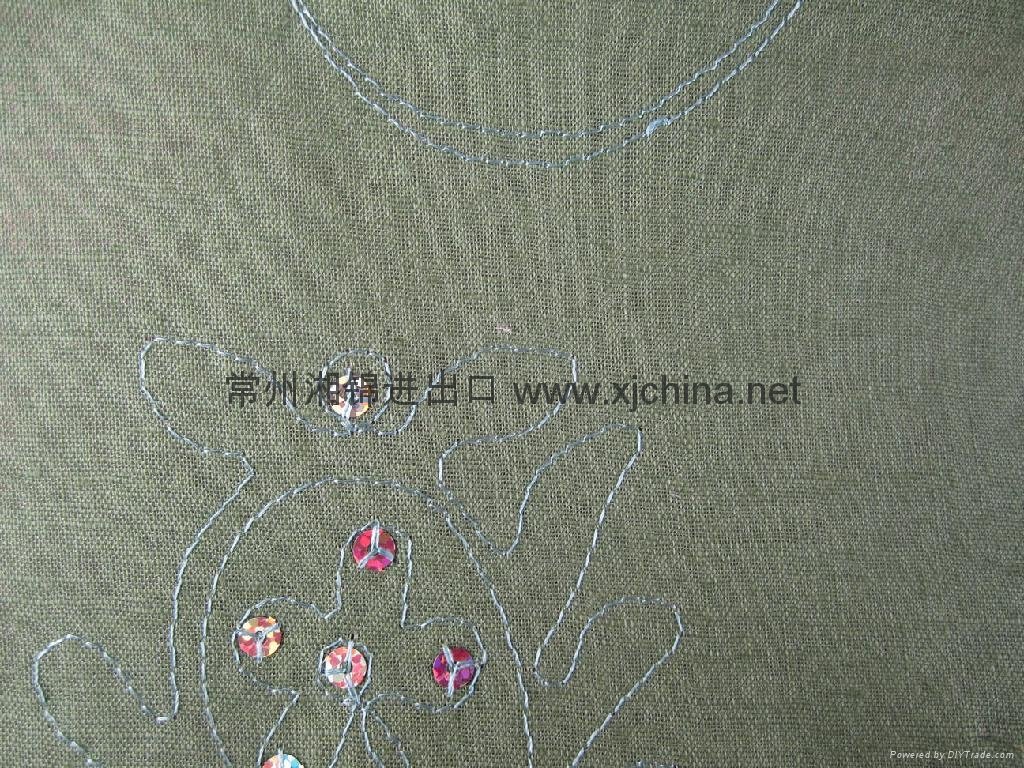 100% Linter fabric Embroidery 2