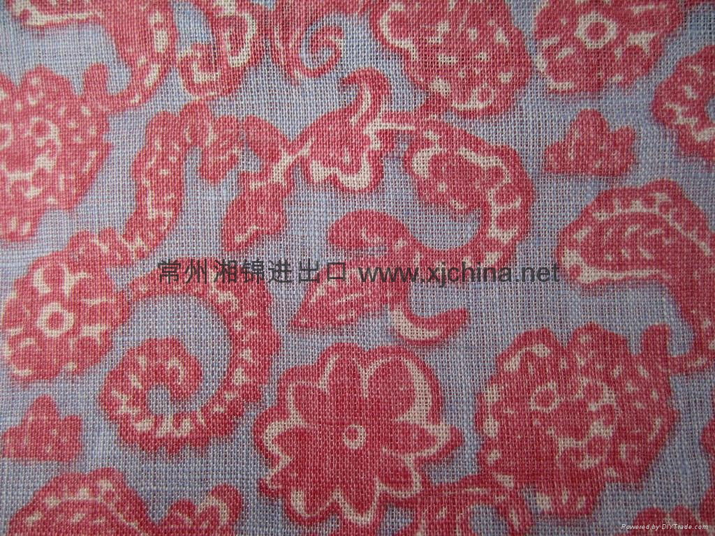 Print 100% Linen fabric  3
