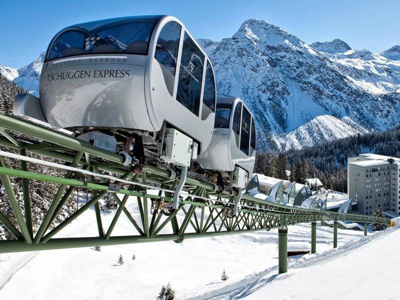 Monorail train in the mountain 2