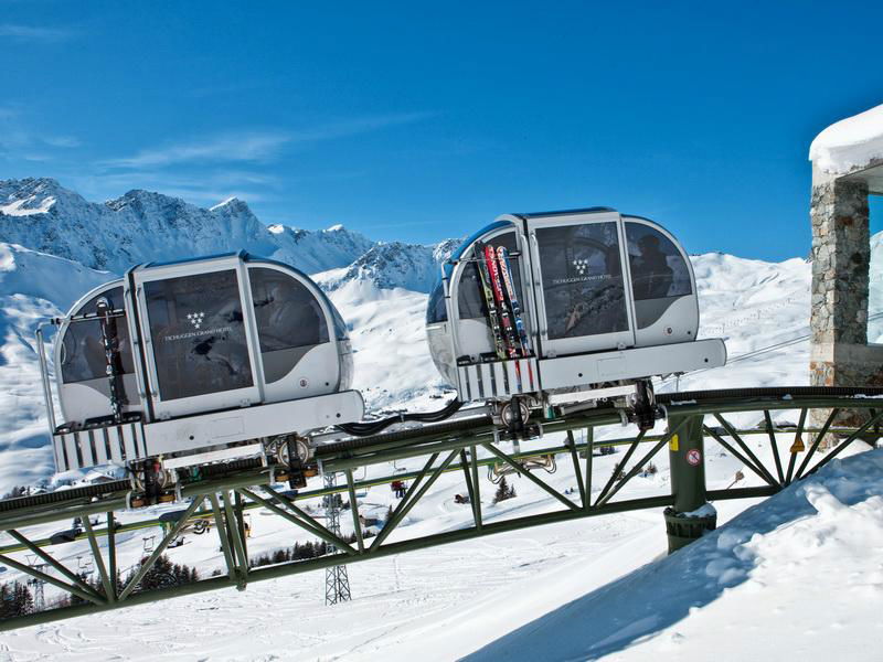 Monorail train in the mountain 4