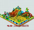 inflatable maze ，Inflatable dinosaurs forest castle 