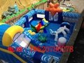 inflatable jumping bed ，Inflatable sea star castle 