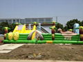 Inflatable snow dinosaur park, inflatable castle dinosaur 