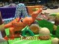 Inflatable snow dinosaur park, inflatable castle dinosaur 