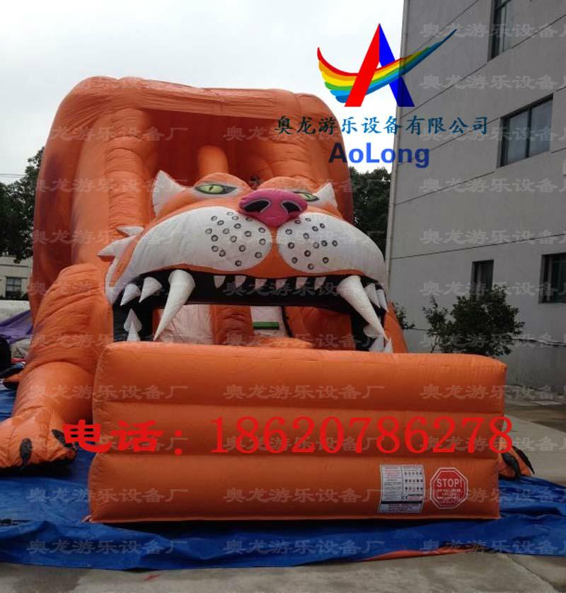 Inflatable slide tiger 