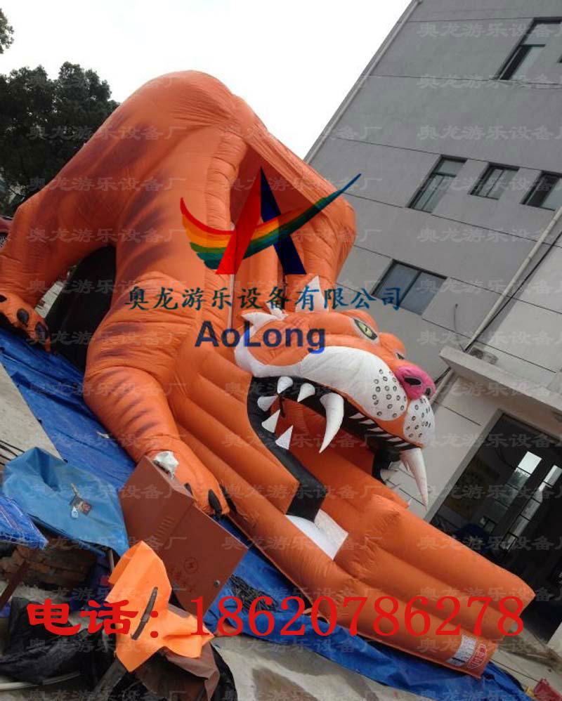 Inflatable slide tiger  4