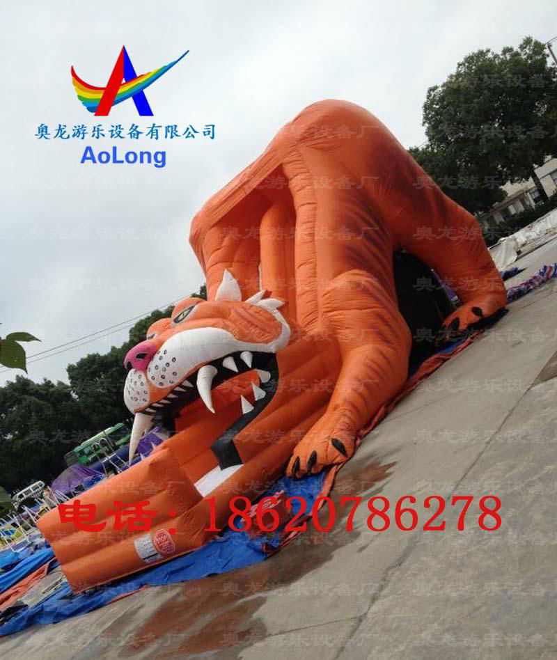 Inflatable slide tiger  3