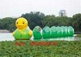 Inflatable rhubarb duck，Water rhubarb duck，Very large breath rhubarb duck 