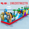 Inflatable land stage mode, large land rushed off obstacle, 