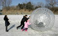Inflatable leisurely wave ball, inflatable grass ball, inflatable snow earth 