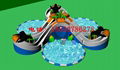 Inflatable jungle adventure (water park)