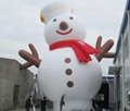 Inflatable Santa Claus, Christmas snowman