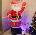 Inflatable Santa Claus, Christmas snowman