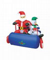 Inflatable Santa Claus, Christmas snowman