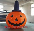 Inflatable Halloween pumpkins (smile)