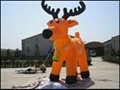Inflatable elk cart