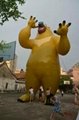 Inflatable bears cartoon