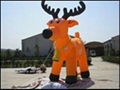 Inflatable cartoon simulation animals