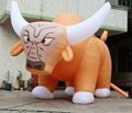 Inflatable cartoon simulation animals