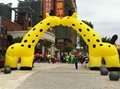 Inflatable cartoon simulation animals
