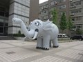Inflatable cartoon simulation animals